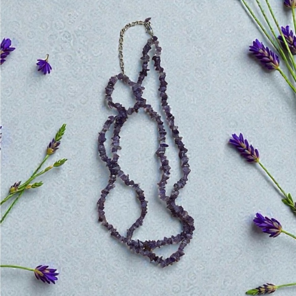 🫶🏻 Double Amethyst Necklace